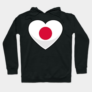 Japan Flag Heart Hoodie